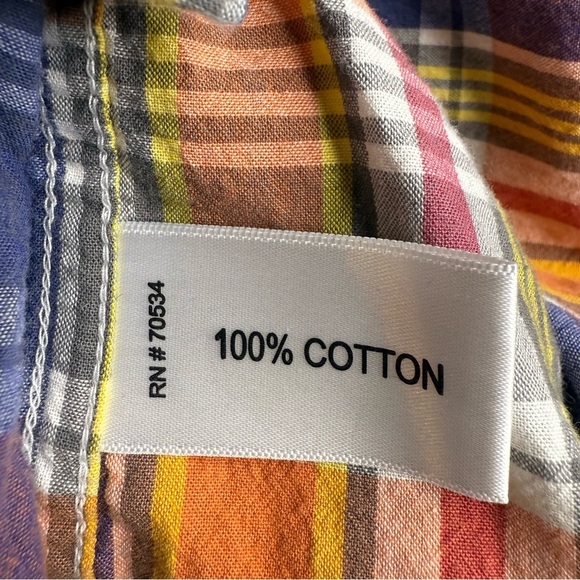 Orvis Men's Multicolor Plaid Madras Shirt 100% Cotton Size Large GUC - Picture 6 of 7